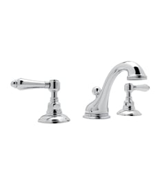Rohl A1408 Viaggio 5" Double Handle Widespread C-Spout Bathroom Sink Faucet