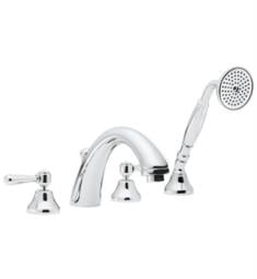 Rohl A2764 Verona 8" Two Handle Widespread/Deck Mounted C-Spout Roman Tub Filler with Handshower