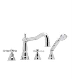 Rohl AC262 Arcana 9 7/8" Two Handle Widespread/Deck Mounted Victorian Spout Roman Tub Filler with Handshower
