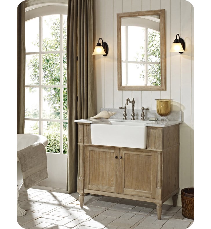 Fairmont Designs 142 Fv36 Rustic Chic, Bathroom Vanity With Farmhouse Sink