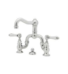 Rohl A1419 Acqui 6 1/2" Double Handle Bridge Bathroom Sink Faucet