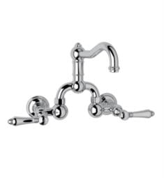 Rohl A1418 Acqui 9 1/4" Double Handle Bridge Bathroom Sink Faucet