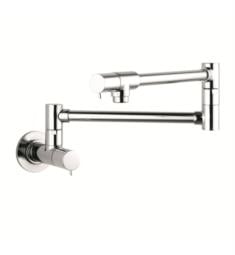 Hansgrohe 04057 Talis S 27" Double Handle Wall Mount Pot Filler with Aerated Spray