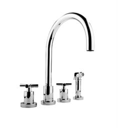 Graff G-4320-C4 Infinity 8 3/4" Double Handle Widespread/Deck Mounted Kitchen Faucet with Side Spray