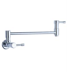 Gerber D205012 Melrose 20 1/4" Double Handle Wall Mount Pot Filler with Double Joint Swing Spout