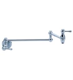 Gerber D205057 Opulence 24 1/8" Double Handle Wall Mount Pot Filler with Double Joint Swing Spout