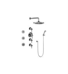 Graff GB1.132A-LM46S Terra Contemporary Square Thermostatic Set with Body Sprays and Handshower