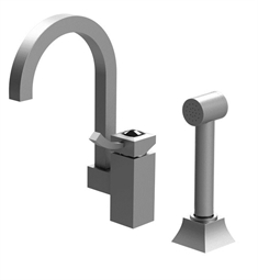 Rubinet 8NICL Ice Single Control Bar Faucet with Hand Spray