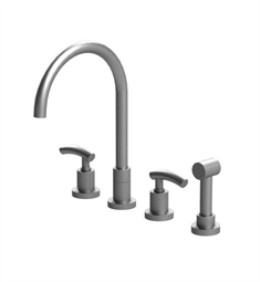 Rubinet 8BHOL H2O Widespread Kitchen Faucet with Hand Spray