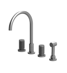 Rubinet 8BHOR H2O Widespread Kitchen Faucet with Hand Spray