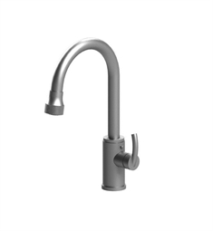 Rubinet 8JHOL H2O Single Hole Single Control Kitchen Faucet with Retractable Dual Function Spray