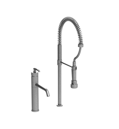 Rubinet 8ILAL LaSalle Single Control Kitchen Faucet with Suspended Industrial Spray