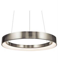 Elan Lighting 83261 Fornello 1 Light 23 1/2" LED Ring Pendant in Brushed Nickel Finish