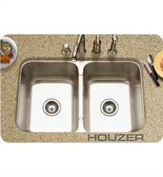 Houzer MGD-3120-1 Undermount Double Basin Kitchen Sink