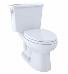 TOTO CST744EGN#01 Eco Drake 23 3/8" Transitional Two-Piece Elongated Toilet with 1.28 GPF Single Flush in Cotton