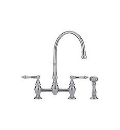 Franke FF6070a Bridge High Arch Kitchen Faucet with Side Spray