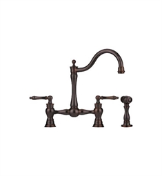 Franke FF7060a Old World Bronze Bridge Kitchen Faucet with Side Spray