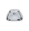 Franke CQX11019 Centennial Single Basin Undermount Stainless Steel Kitchen Sink with FREE Bottom Grid and Shelf Grid - DISCONTINUED