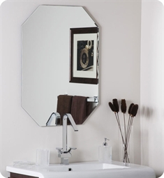 Decor Wonderland SSM3003 Frameless Octagon Scallop Beveled Mirror