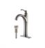 With Matching Pop-Up Drain in Satin Nickel