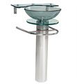 Fresca CMB1019-V Ovale 24" Modern Glass Bathroom Pedestal
