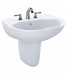 TOTO LHT241G Supreme 22 7/8" Wall Mount Bathroom Sink with Overflow and CeFiONtect Ceramic Glaze