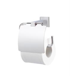 Valsan 67420 Cubis Plus 5" Wall Mount Toilet Paper Holder with Lid