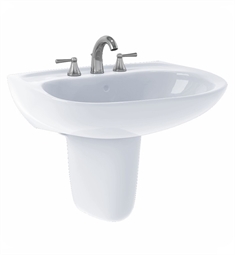 TOTO LHT242G Prominence 26" Wall Mount Bathroom Sink with Overflow and CeFiONtect Ceramic Glaze