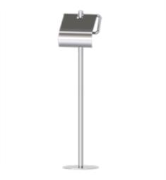 Valsan 53502 Essentials 5 7/8" Contemporary Freestanding Toilet Paper Holder with Lid
