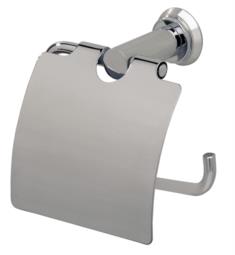 Valsan 67120 Nova 5" Wall Mount Toilet Paper Holder with Lid