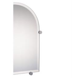 Valsan 671011 Nova 16 3/8" Frameless Arched Wall Mirror with Fixing Caps