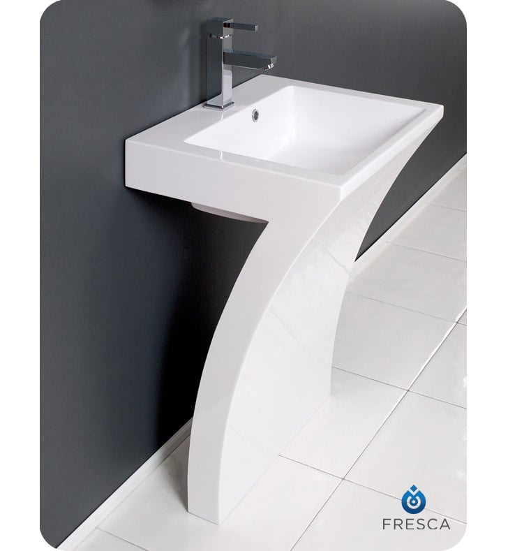 White Pedestal Sink With Medicine Cabinet, Narrow Bathroom Pedestal Sink