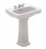 Colonial White Finish with 4-Inch Centers Faucet Holes