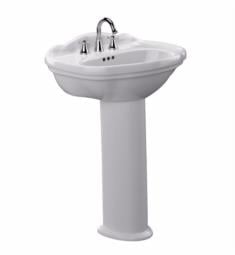 TOTO LPT754#01 Whitney 25" Vitreous China Pedestal Bathroom Sink with Overflow in Cotton