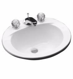 TOTO LT502 TOTO 19" Vitreous China Oval Self-Rimming Lavatory Sink in Cotton