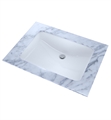 TOTO LT540G 23 1/4" Vitreous China Undermount Bathroom Sink with Overflow and CeFiONtect Ceramic Glaze