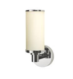 Valsan 30964 Porto 4 3/4" Single Bathroom Wall Light with Frosted Glass Tube Shade