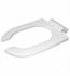 Duravit 0064390000 Starck 3 Plastic Open Front Toilet Seat Ring with Soft Close in White