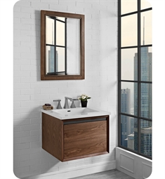 Fairmont Designs 1505-WV24 m4 24" Wall Mount Vanity in Natural Walnut