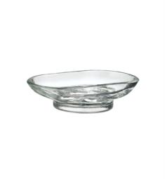 Smedbo V248G Xtra 5 3/8" Oval Clear Glass Soap Dish