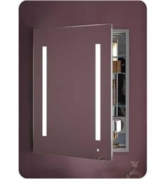 Robern AC2430D4P1 AiO 24" Wide Single Door Medicine Cabinet with Integrated Lights, Built-in Electrical Outlets and Magnet Cosmetic Mirror