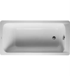 Duravit 700095000000092 D-Code 59 1/8" Drop-In Acrylic Soaking Bathtub with Outlet in Foot Area