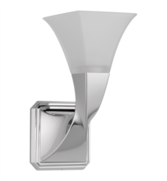Brizo 697030 Virage 1 Light 5" Incandescent Wall Sconce with Square Fluted Glass Diffuser