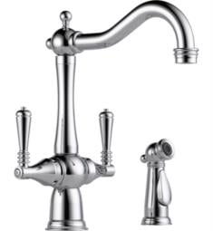 Brizo 62136LF Tresa 13 1/4" Two Handle Deck Mounted Kitchen Faucet with Side Spray