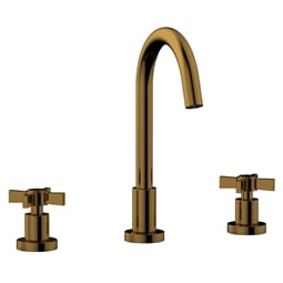 Phylrich D137 Basic 10 7/8" Double Blade Cross Handle Widespread High Spout Bathroom Sink Faucet