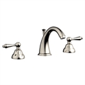 Phylrich D200 Revere & Savannah 6 1/4" Double Straight Handle Widespread Bathroom Sink Faucet