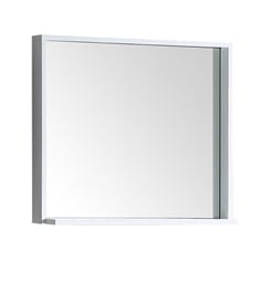 Fresca FMR8130WH Allier 30" White Mirror with Shelf