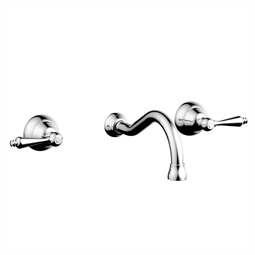 Phylrich DWL100 Revere & Savannah 8" Double Lever Handle Wall Mount Bathroom Sink Faucet