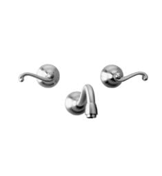 Phylrich DWL102 Revere & Savannah 9 3/8" Double Curved Handle Wall Mount Bathroom Sink Faucet