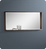 Fresca Allier Bathroom Vanity Mirror in Wenge